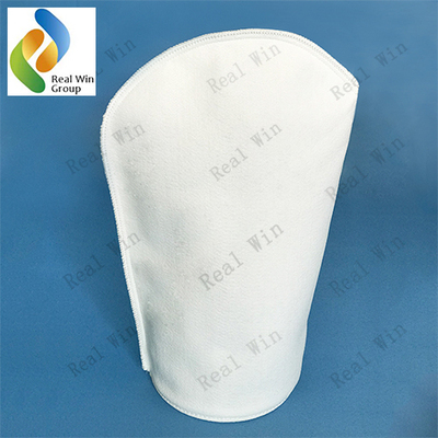 PE filter bag sewn stainless steel ring