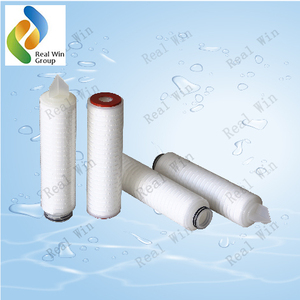 Hydrophilic PTFE foldable filter cartridge